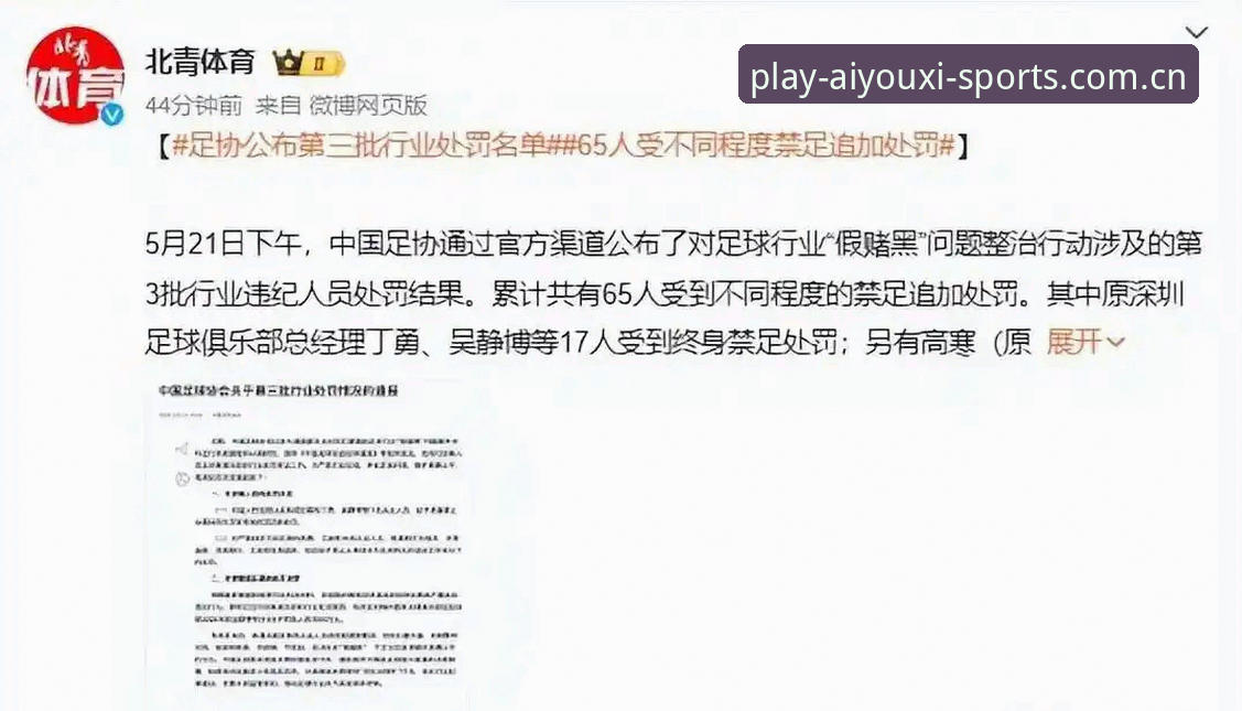 足协第三批禁足名单解读教程：在爱游戏体育平台追踪足球反腐最新动态